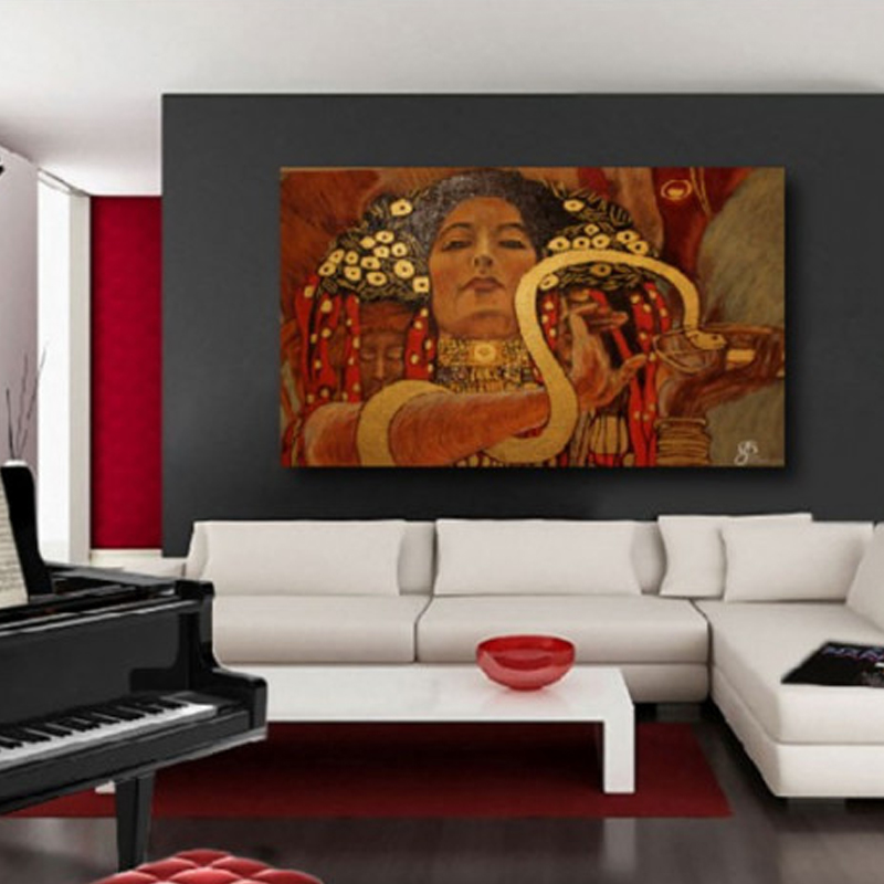 Πίνακας σε καμβά με Ζωγραφική Klimt Hygieia